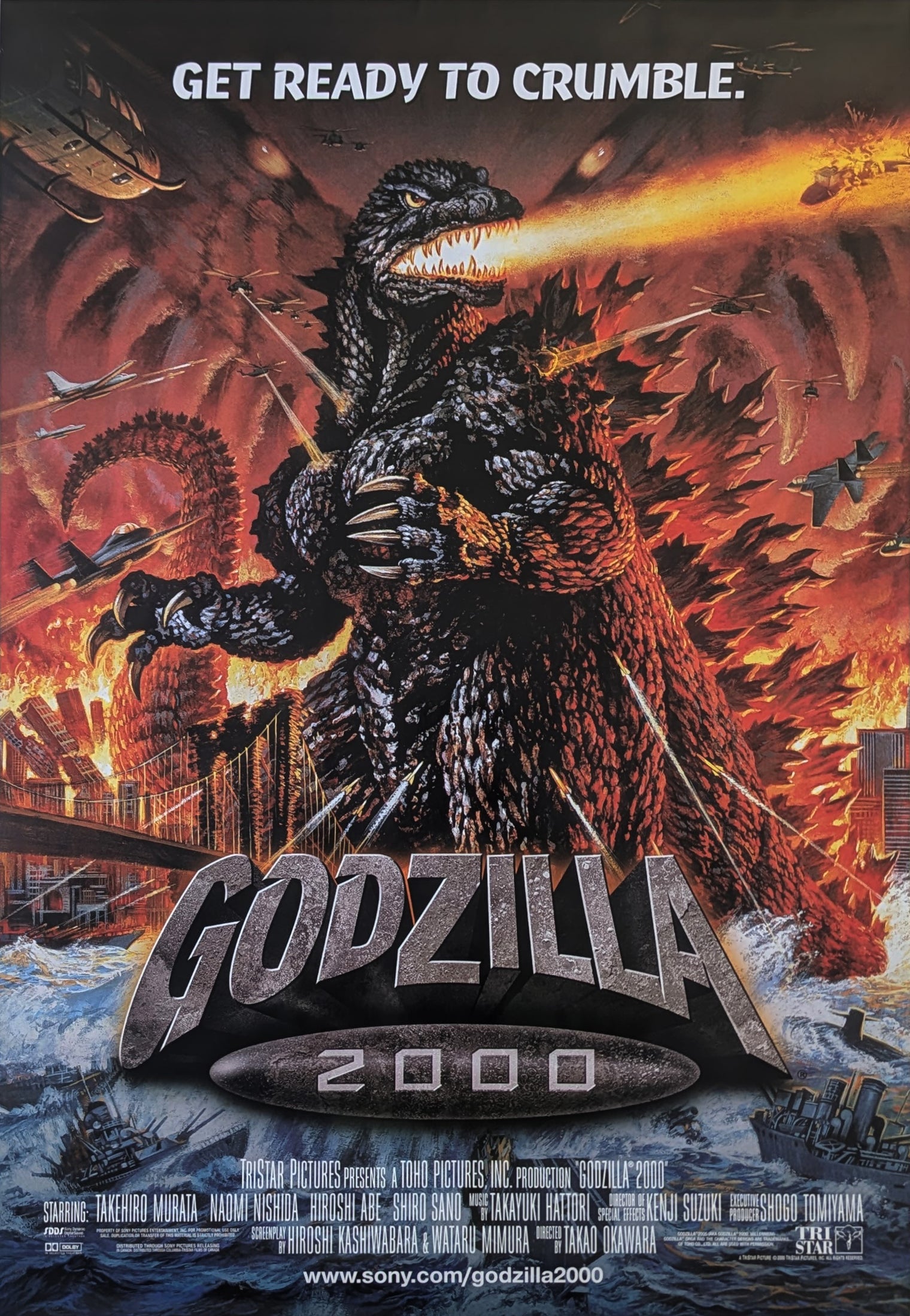 GODZILLA 2000 (1999) – U.S. Double-Sided Poster
