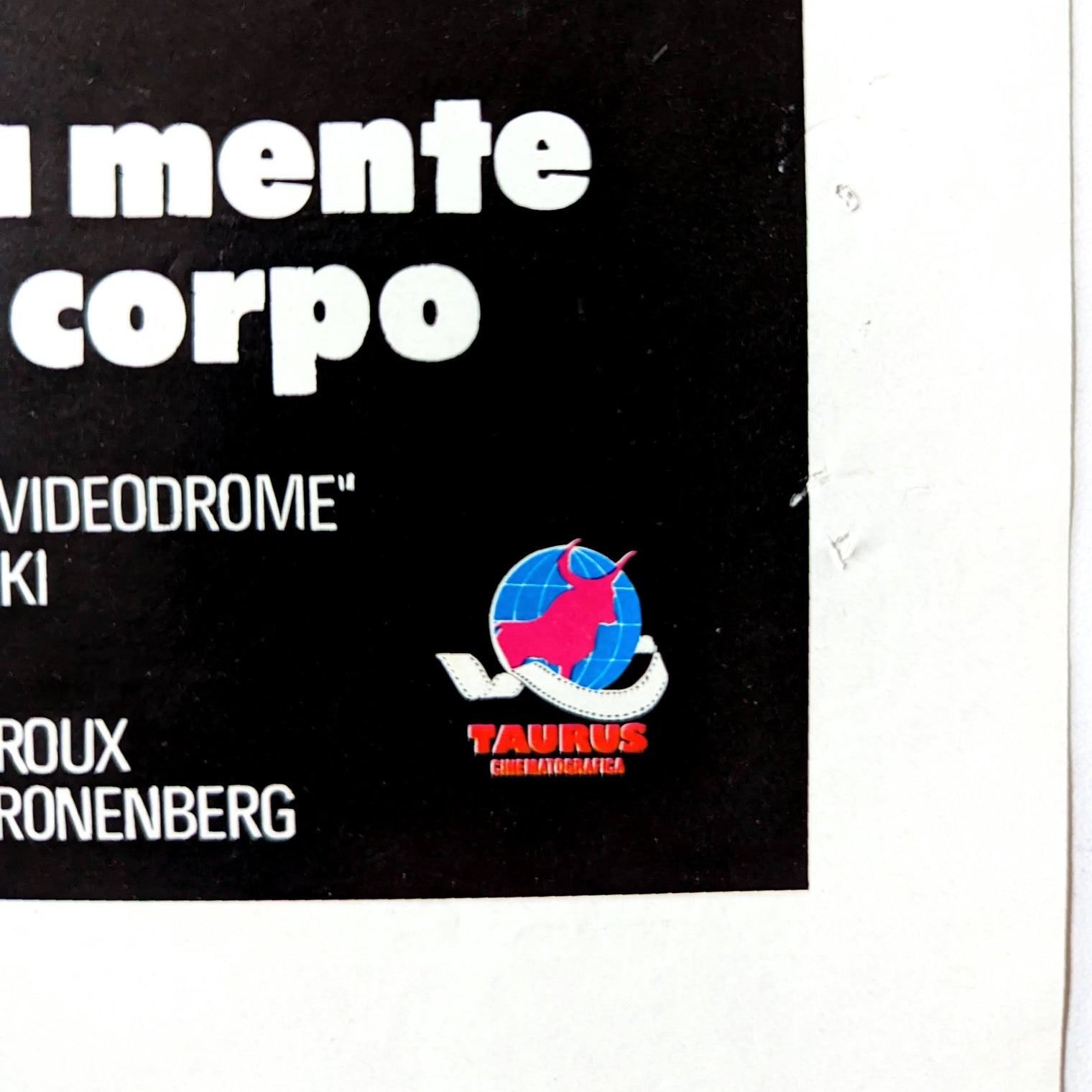 VIDEODROME - Italian locadina poster