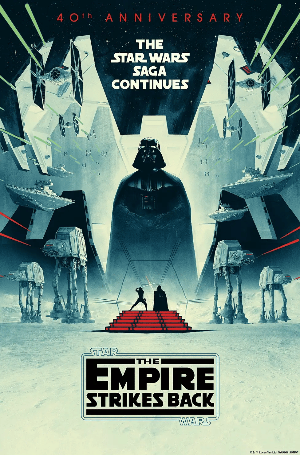 EMPIRE STRIKES BACK 4OTH ANNIVERSARY, THE (3D Lenticular) by Matt Ferguson