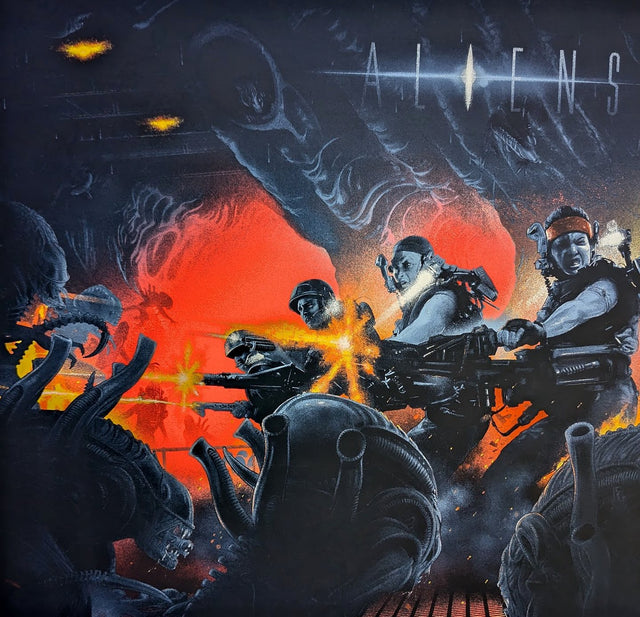 ALIENS (fluorescent orange) by Vance Kelly