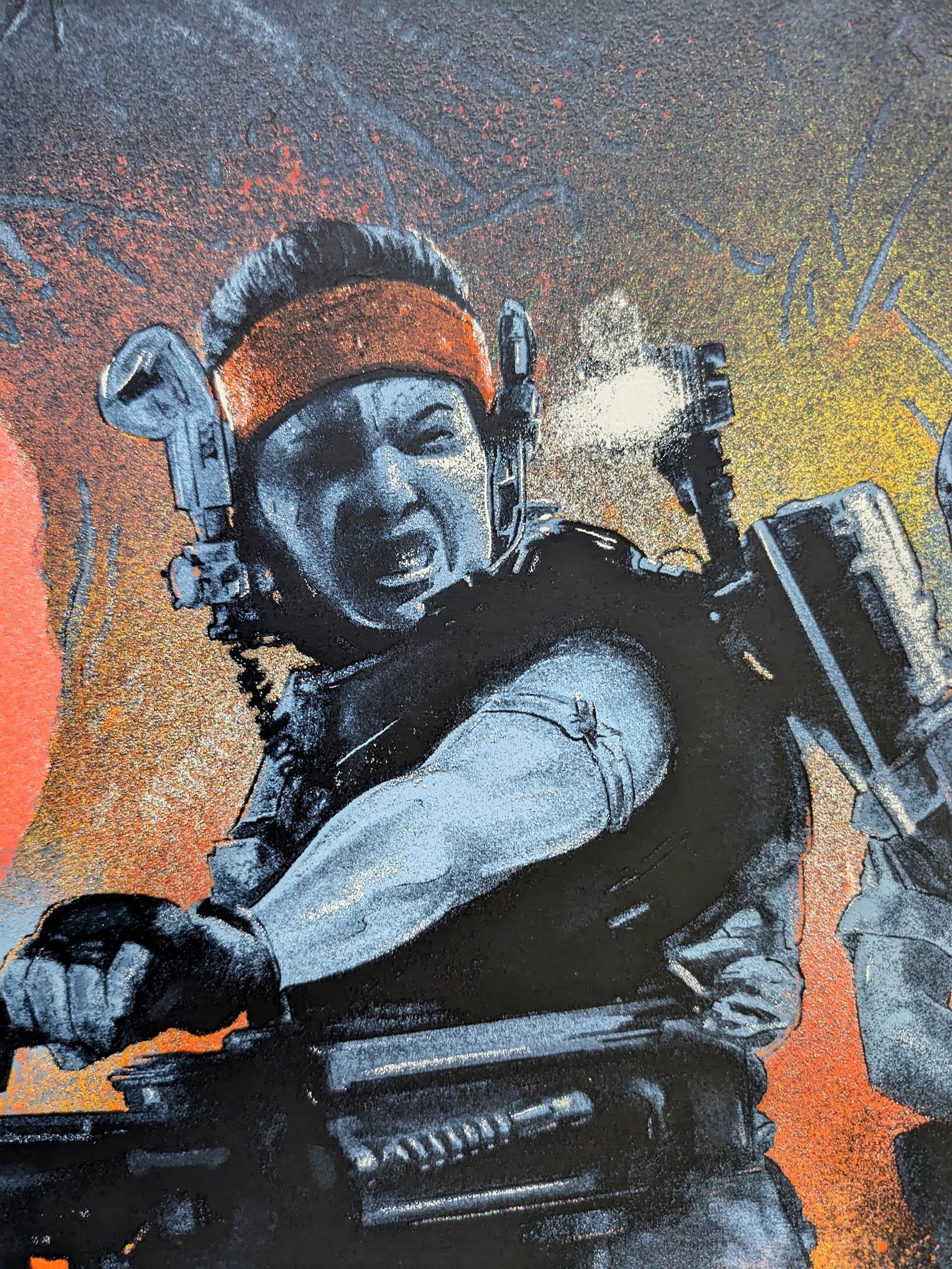 ALIENS (fluorescent orange) by Vance Kelly