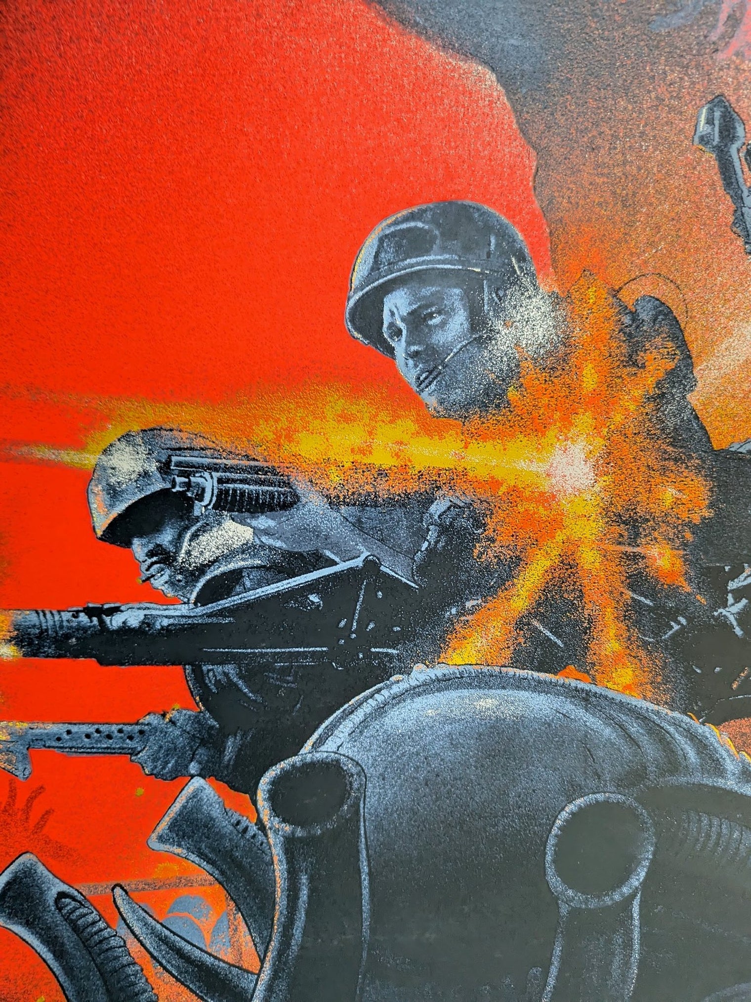 ALIENS (fluorescent orange) by Vance Kelly