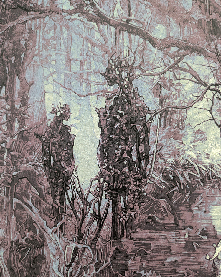 ANNIHILATION (regular) by Krzysztof DomaradzkiLimited edition screen print for Alex Garland's Annihilation, created by artist Krzysztof Domaradzki. This movie poster is a collectible art print produced using traditional silkscreen printing techniques. Pri