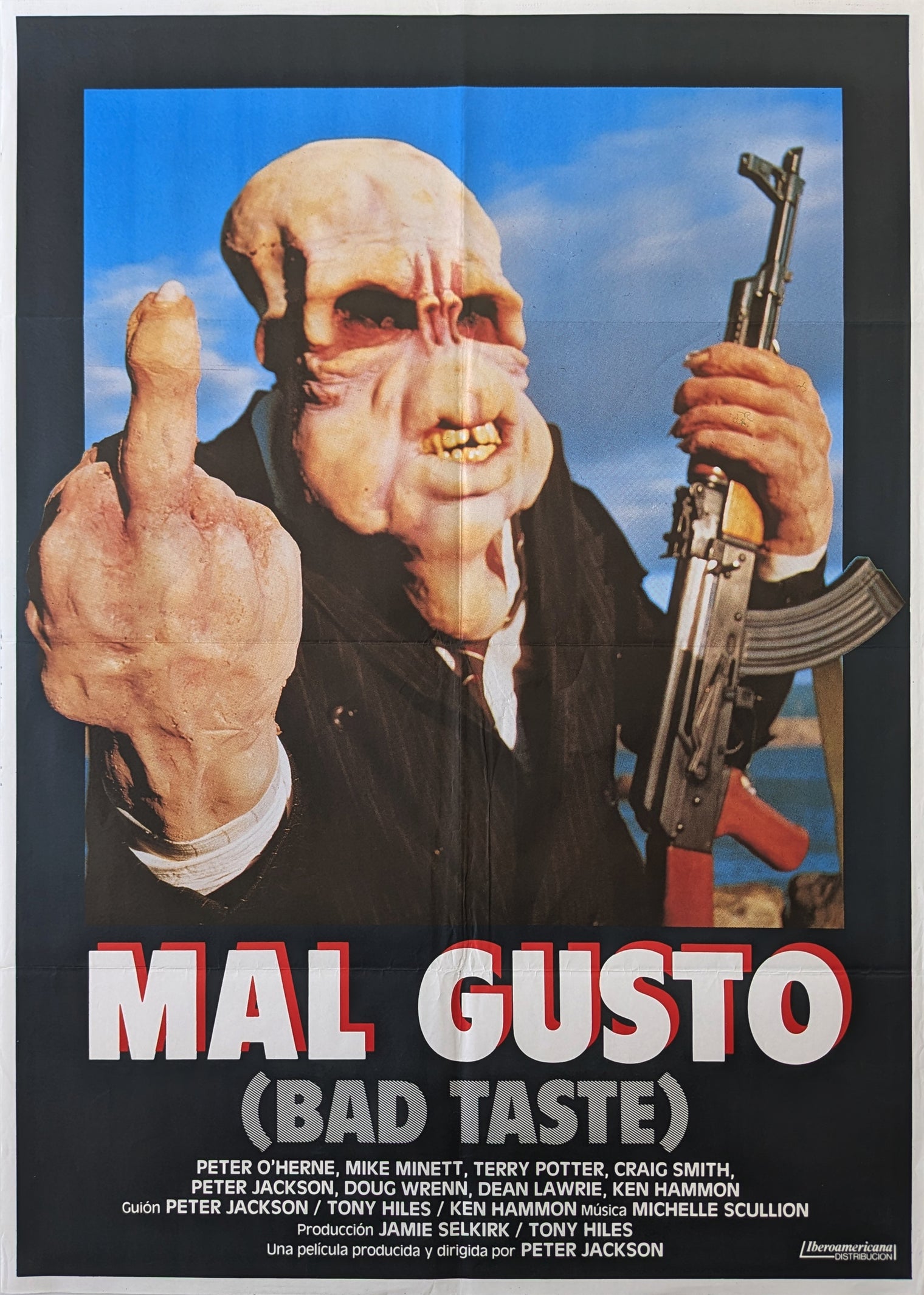 BAD TASTE (1987) – Spanish poster