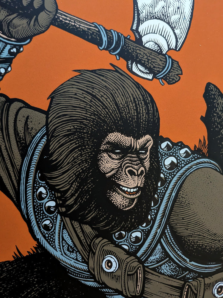 BATTLE FOR THE PLANET OF THE APES (variant) by Florian Bertmer