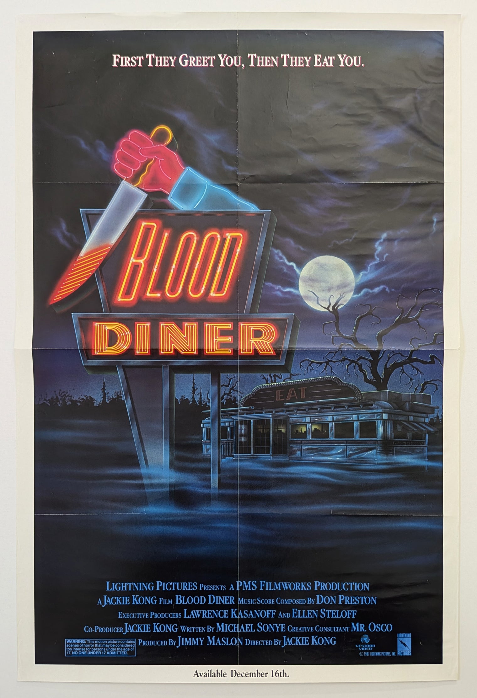 BLOOD DINER (1987) – US promotional poster