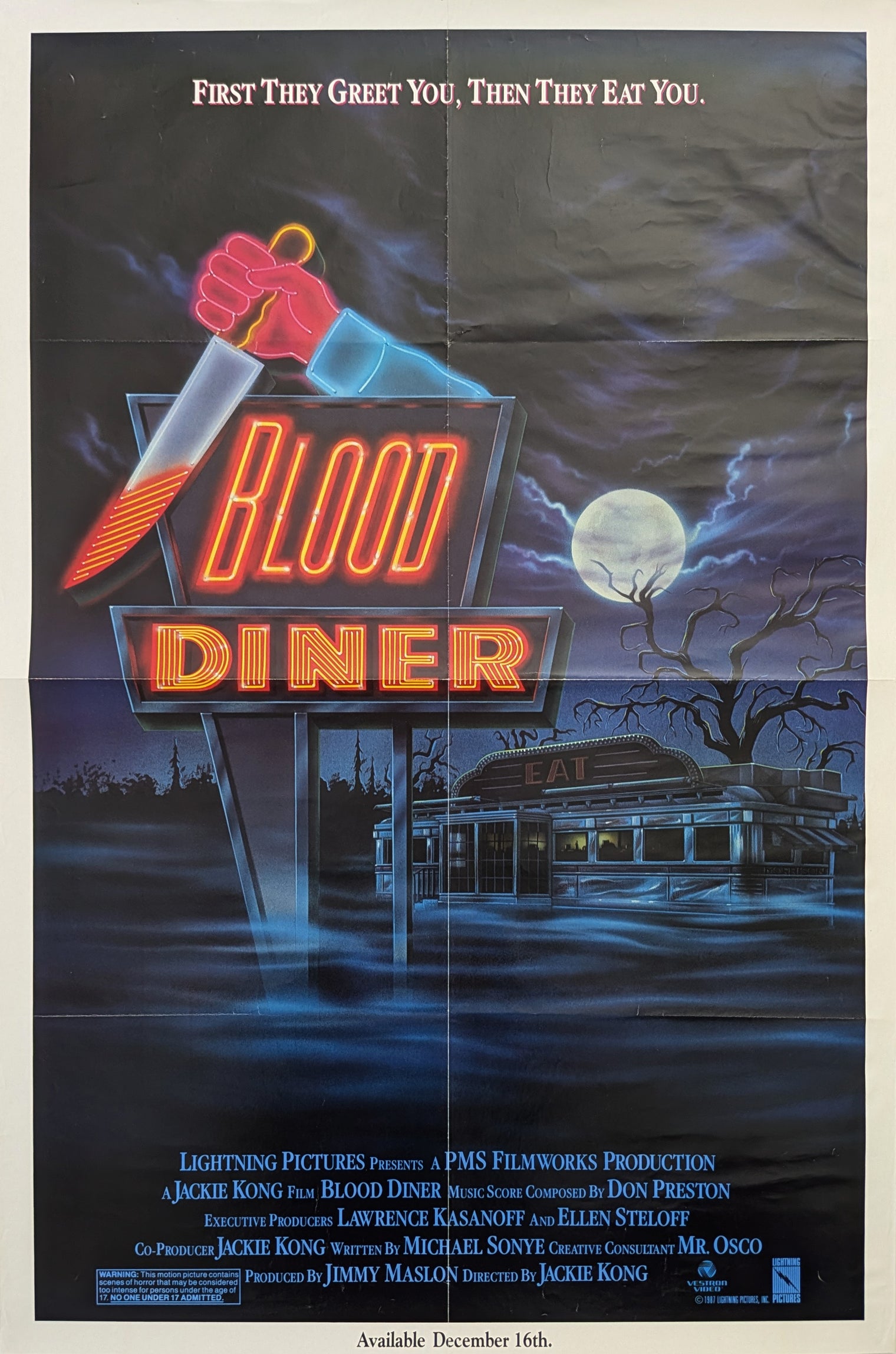 BLOOD DINER (1987) – US promotional poster