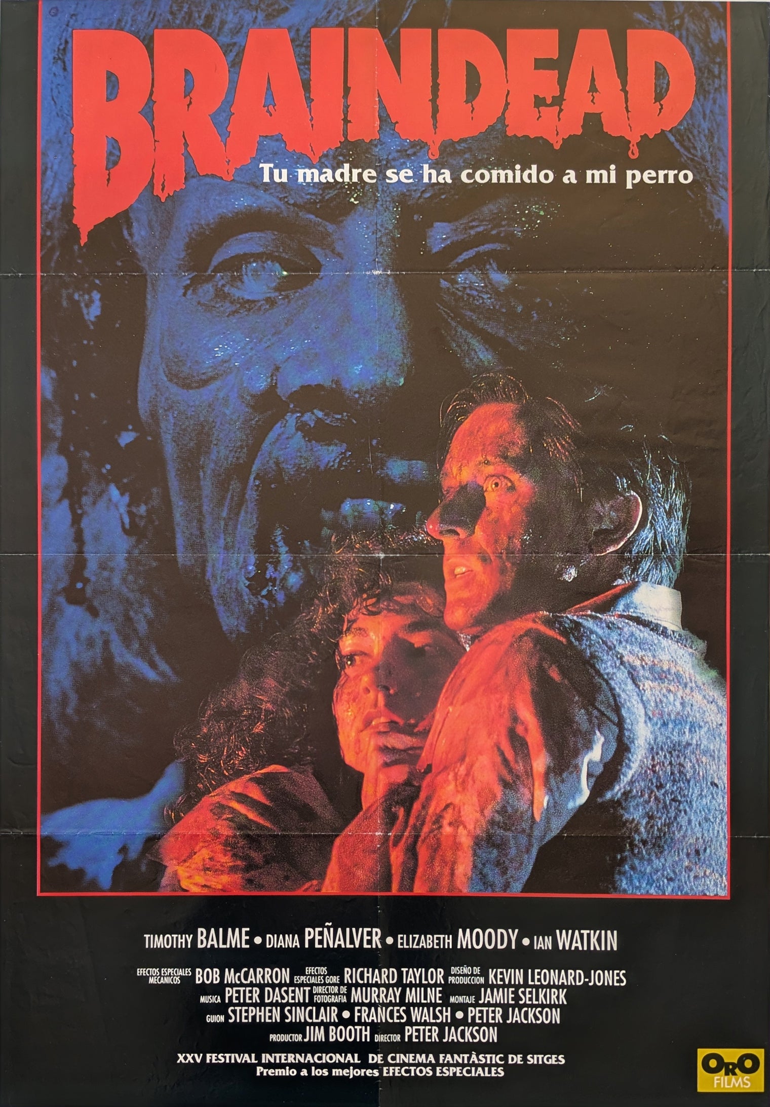 BRAINDEAD (1992) – Spanish poster