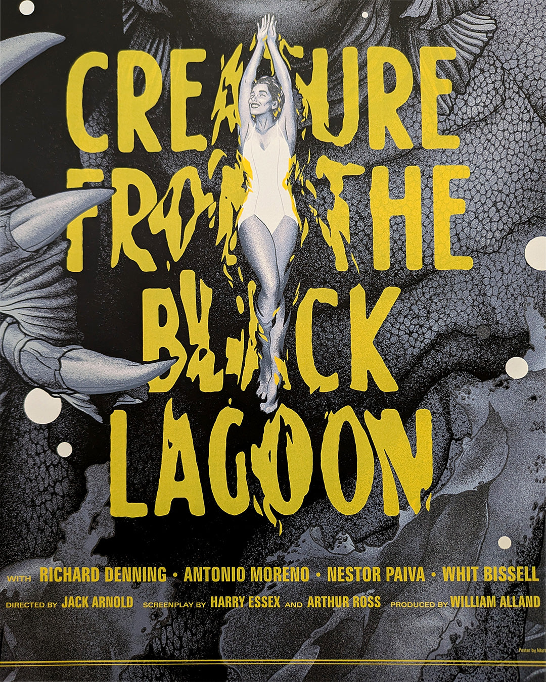 CREATURE FROM THE BLACK LAGOON (silver screen) by Martin Ansin