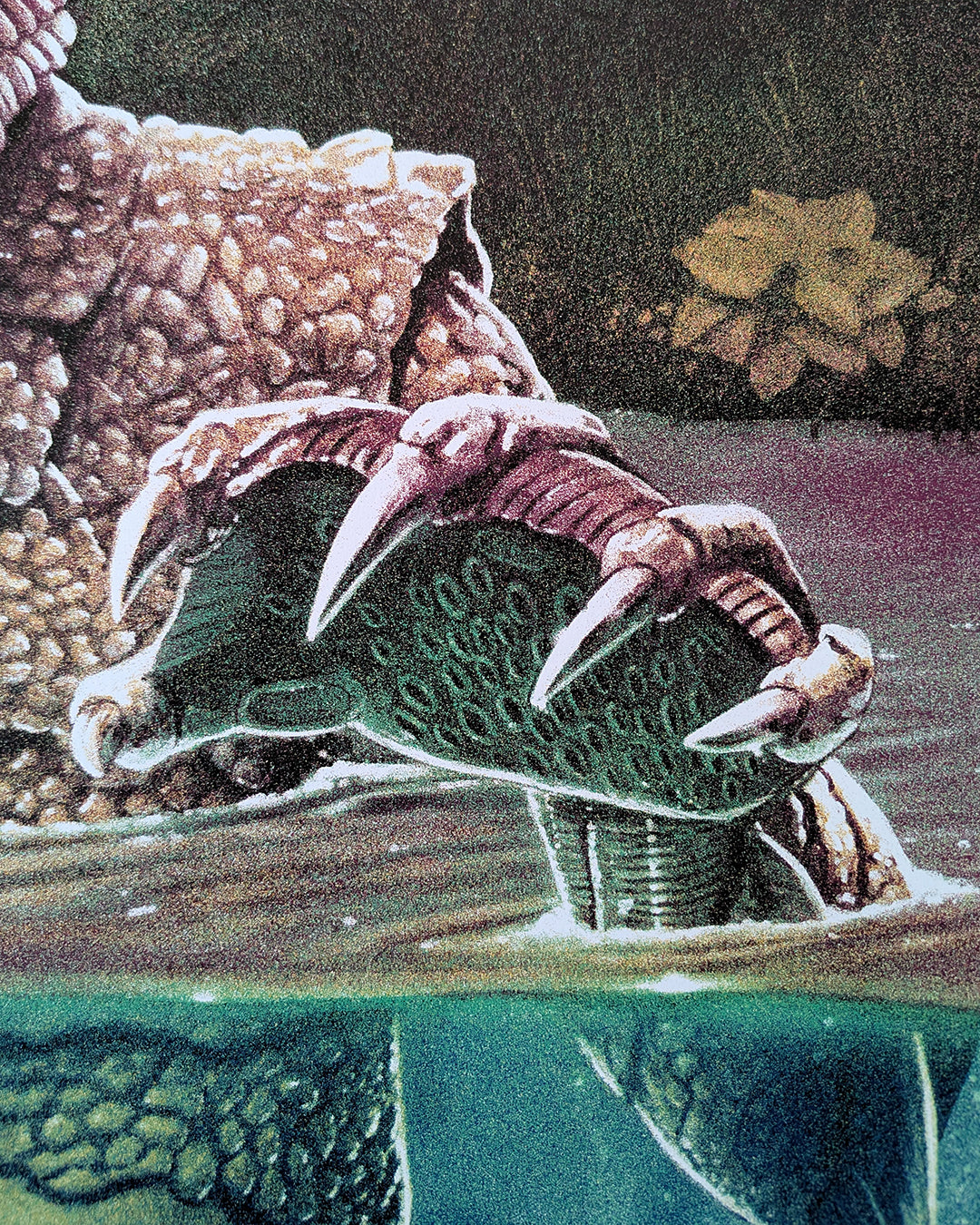 Creature From the Black Lagoon by Tom Walker - Limited Edition Regular Jack Arnold AMPLimited edition Creature From the Black Lagoon screen print by Tom Walker. Hand-numbered silkscreen, regular edition of 175. Universal Monsters, 24x36, mint.