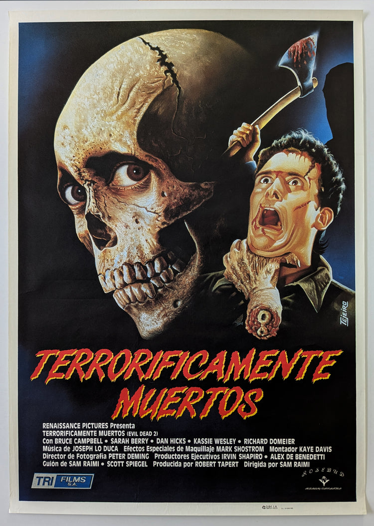 EVIL DEAD II (1987) – Spanish poster