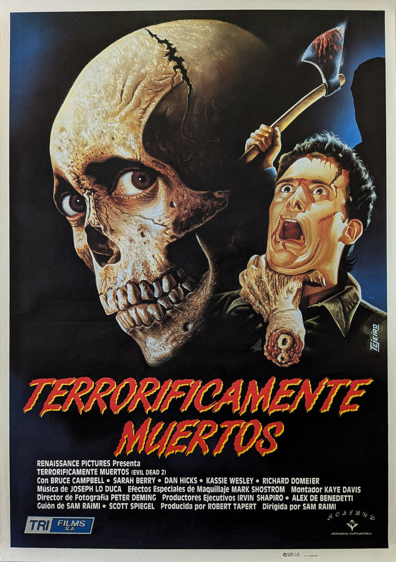 EVIL DEAD II (1987) – Spanish poster
