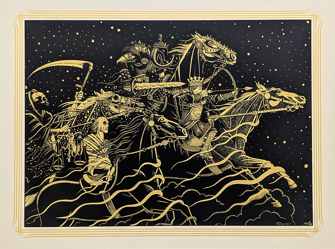 FOUR HORSEMEN (gold) by Florian Bertmer