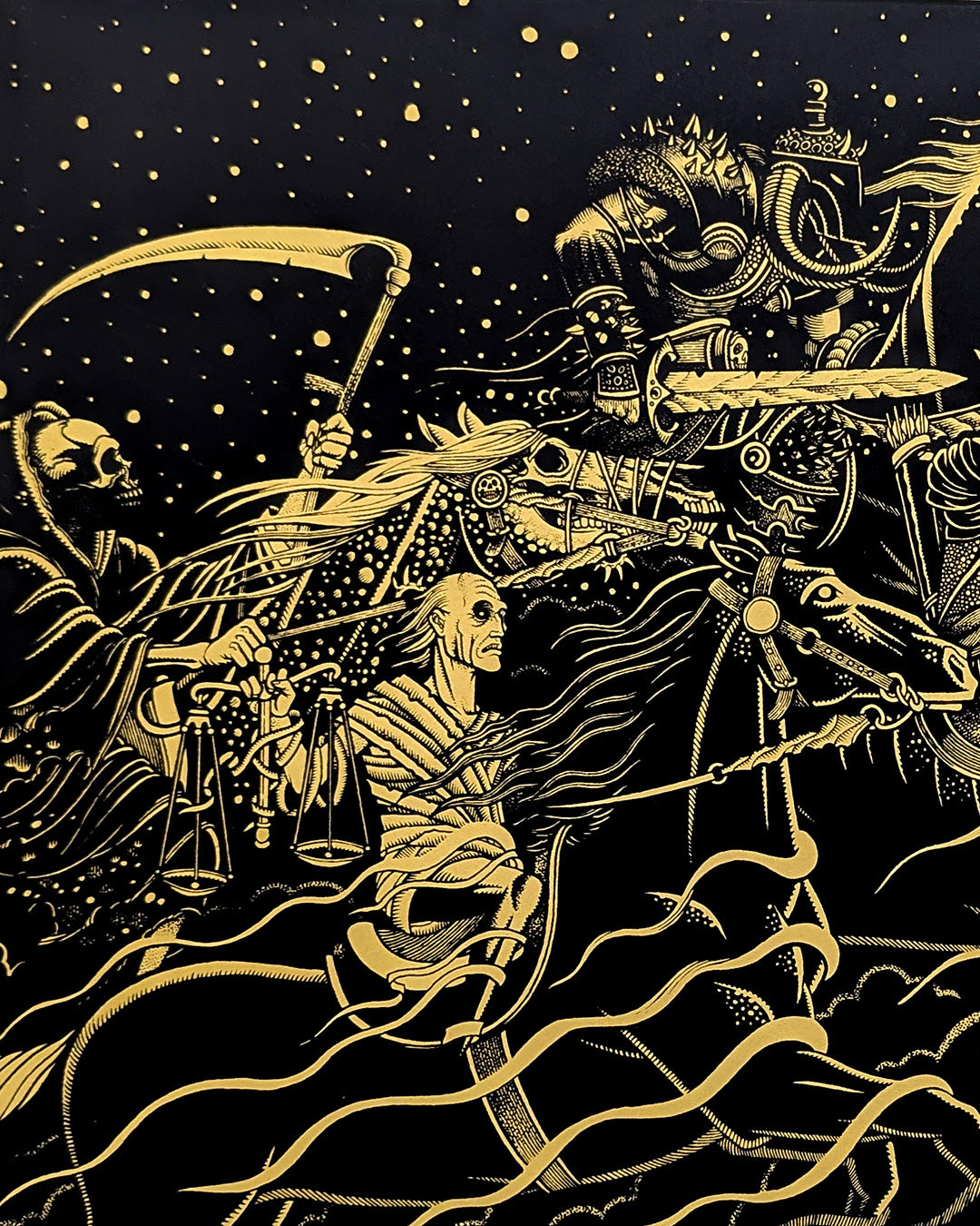 FOUR HORSEMEN (gold) by Florian Bertmer
