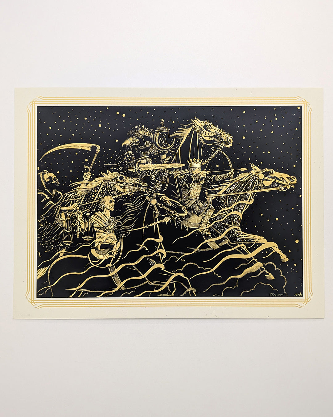 FOUR HORSEMEN (gold) by Florian Bertmer