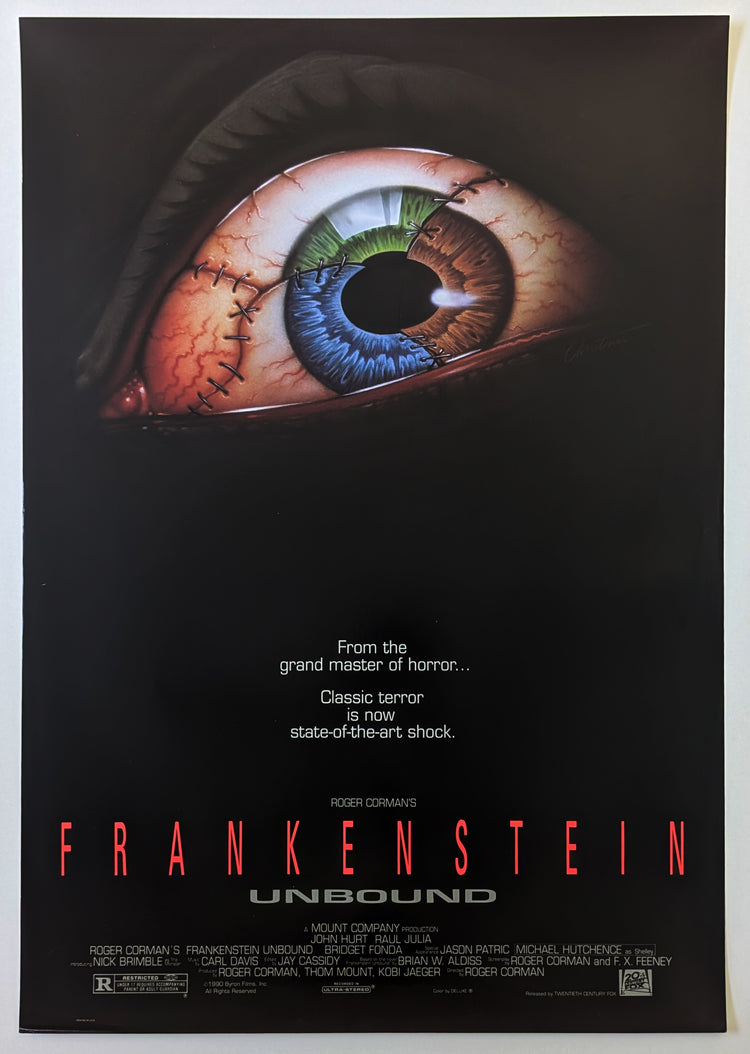 FRANKENSTEIN UNBOUND (1990) – US one sheet