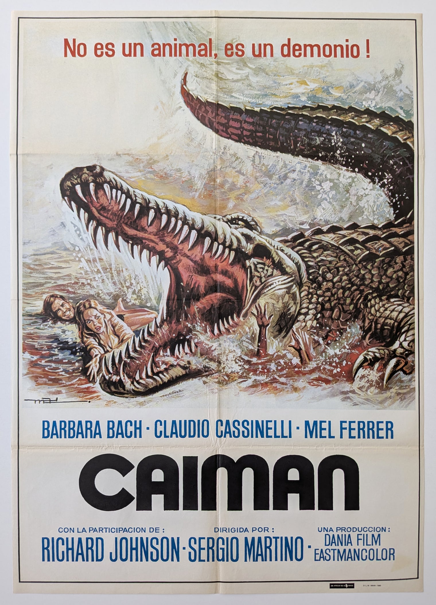 GREAT ALLIGATOR, THE (1979) – Spanish poster