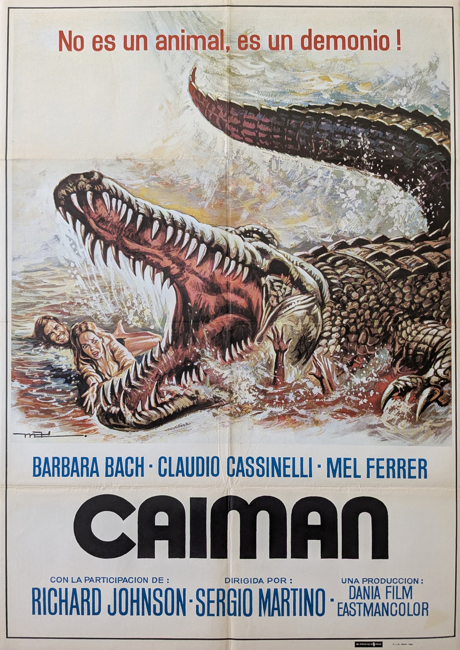 GREAT ALLIGATOR, THE (1979) – Spanish poster