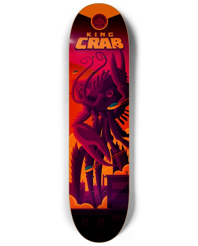 KING CRAB THPS 1+2 Skate Deck by Tom Whalen