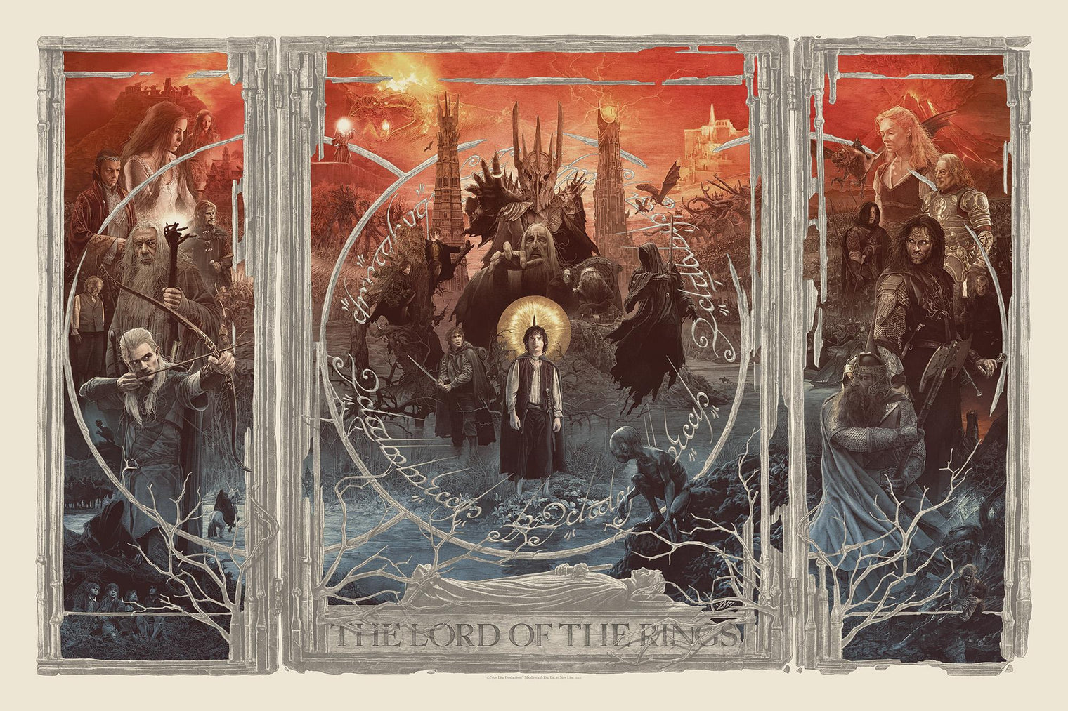LORD OF THE RINGS TRILOGY, THE (giclee) by Grzegorz "Gabz" Domaradzki