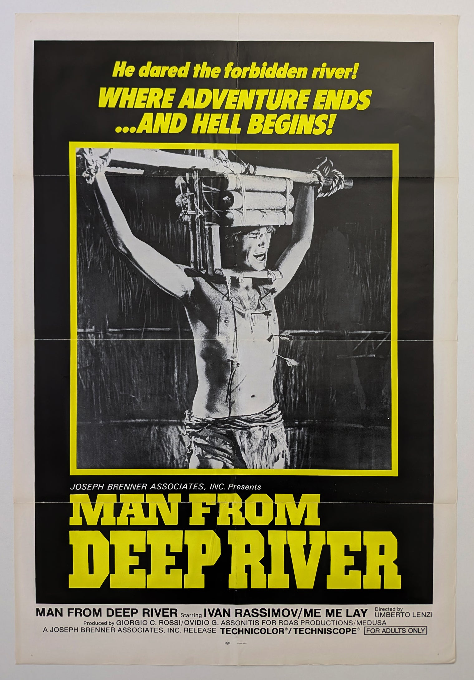 MAN FROM DEEP RIVER (1972) – US one sheet