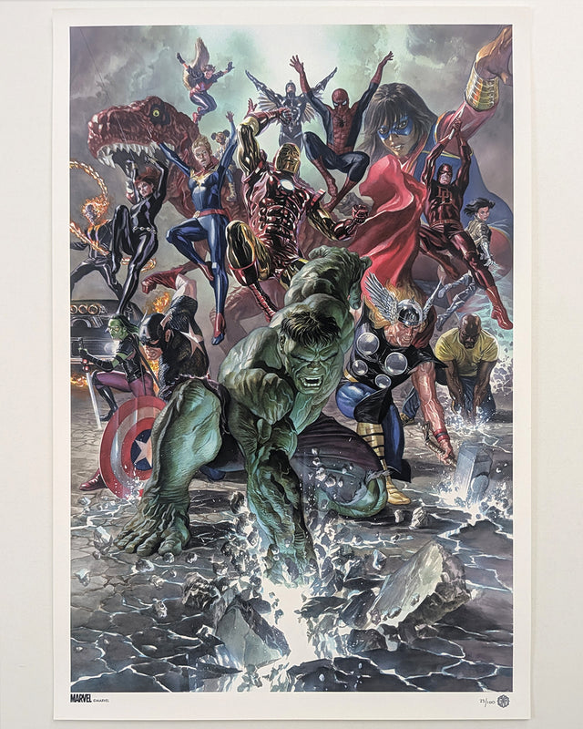 Limited edition screen print MARVEL LEGACY #1 (regular) by Alex Ross Marvel Legacy #1 by Alex Ross - Limited Edition Regular Giclee Art Print