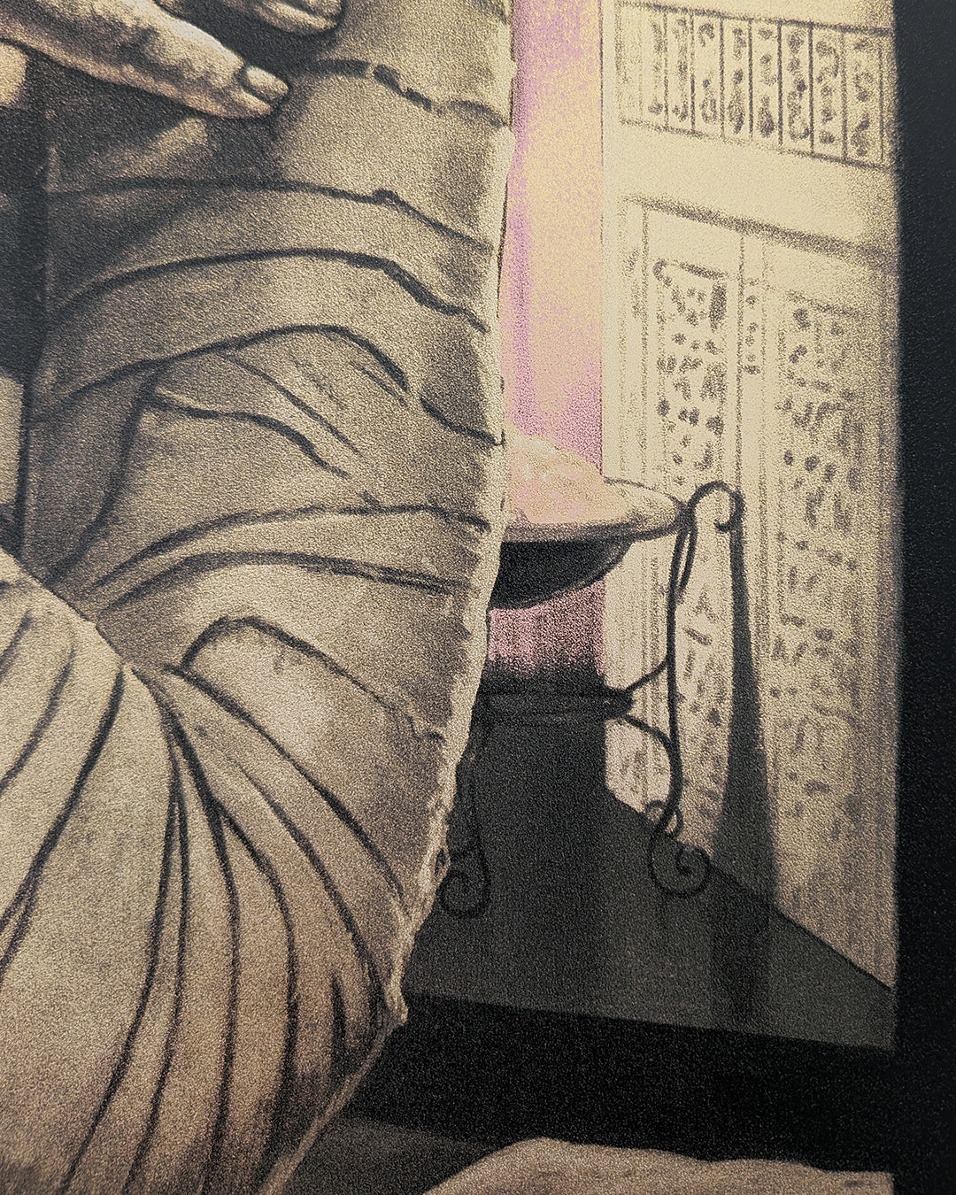 The Mummy by Tom Walker - Limited Edition Gold Foil Variant AMP Karl FreundLimited edition The Mummy screen print by Tom Walker. Hand-numbered silkscreen, gold foil variant edition of 50. Universal Monsters 1932 classic, mint.