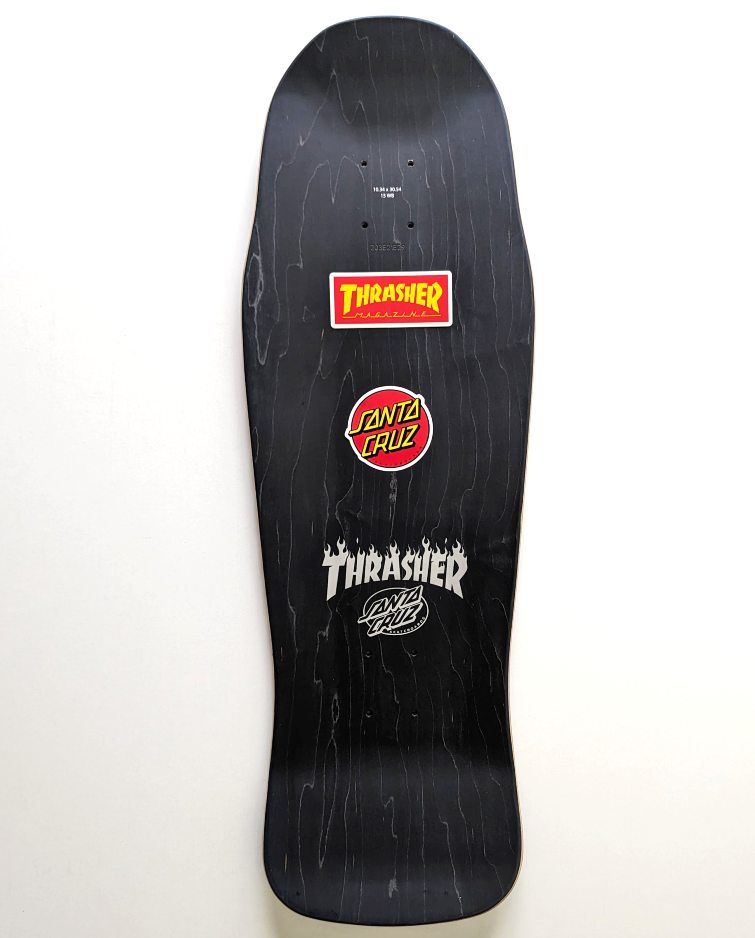 PRIMEVAL Erick Winkowski Santa Cruz Thrasher Skate Deck (half graphic) by Ken Taylor