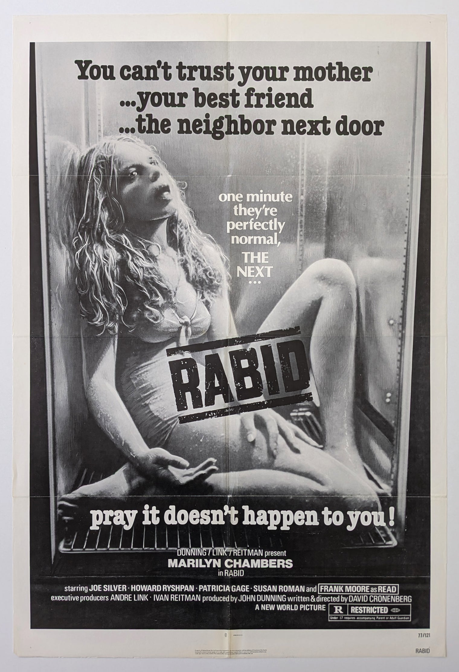RABID (1977) – US one sheet