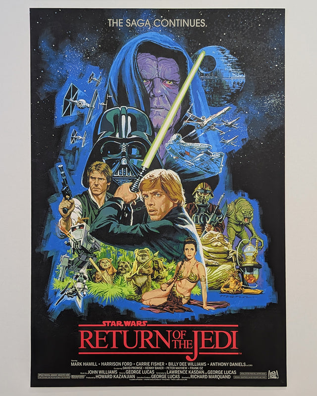 RETURN OF THE JEDI (red title) by Paul Mann