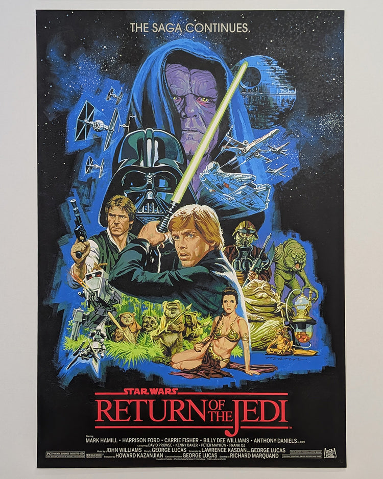RETURN OF THE JEDI (red title) by Paul Mann
