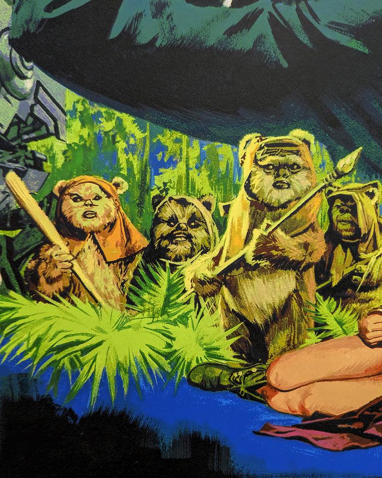 RETURN OF THE JEDI (red title) by Paul Mann