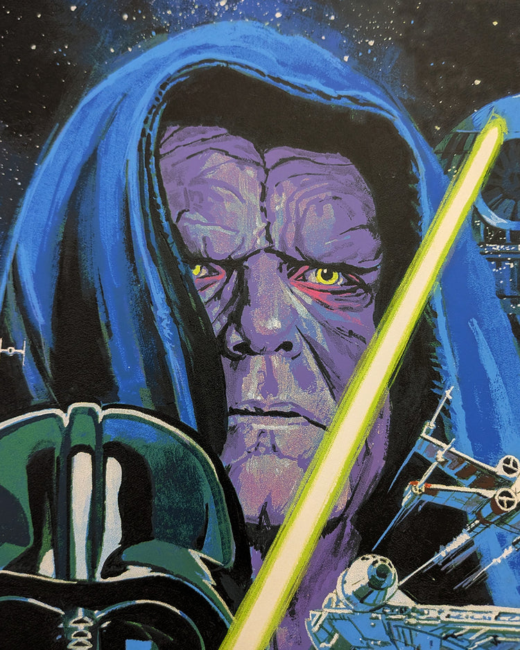 RETURN OF THE JEDI (red title) by Paul Mann