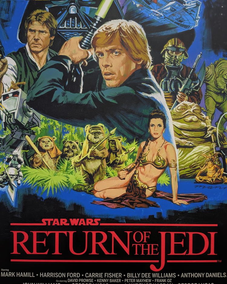 RETURN OF THE JEDI (red title) by Paul Mann