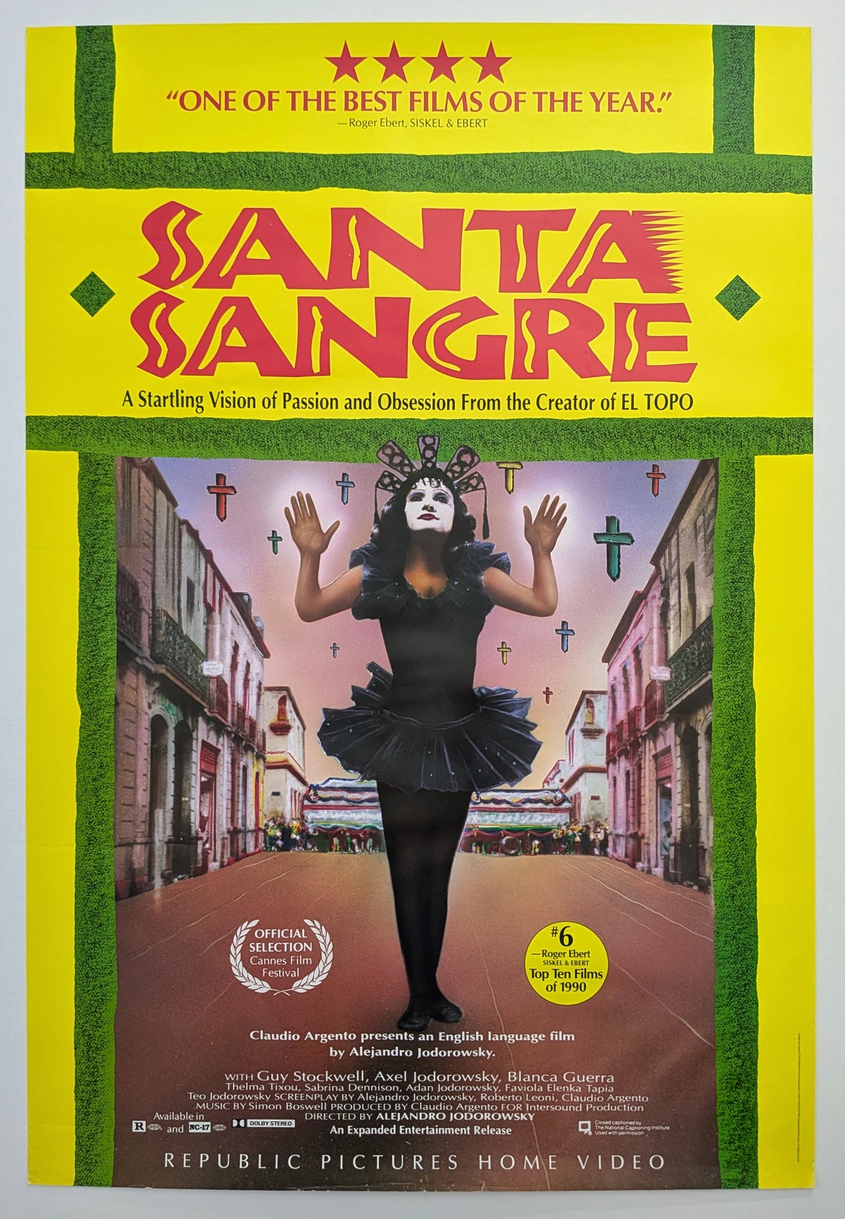 SANTA SANGRE (1989) – US promotional poster