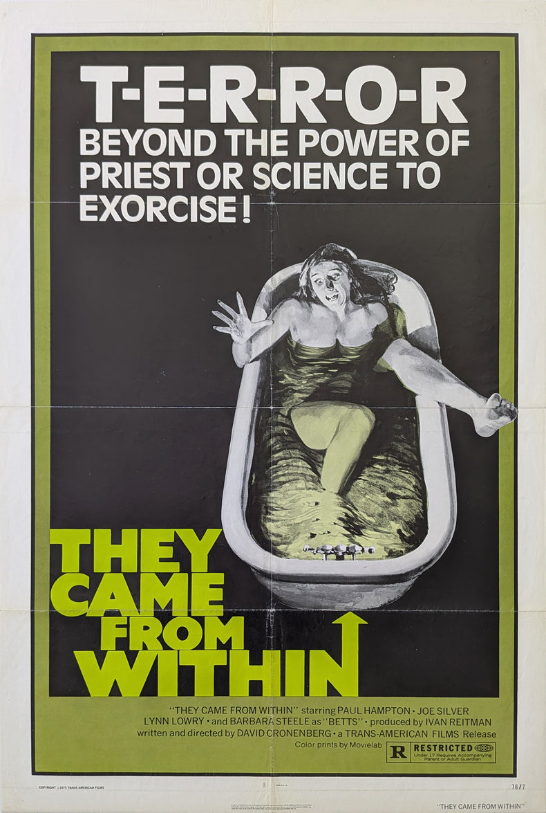 THEY CAME FROM WITHIN (1975) – US one sheet