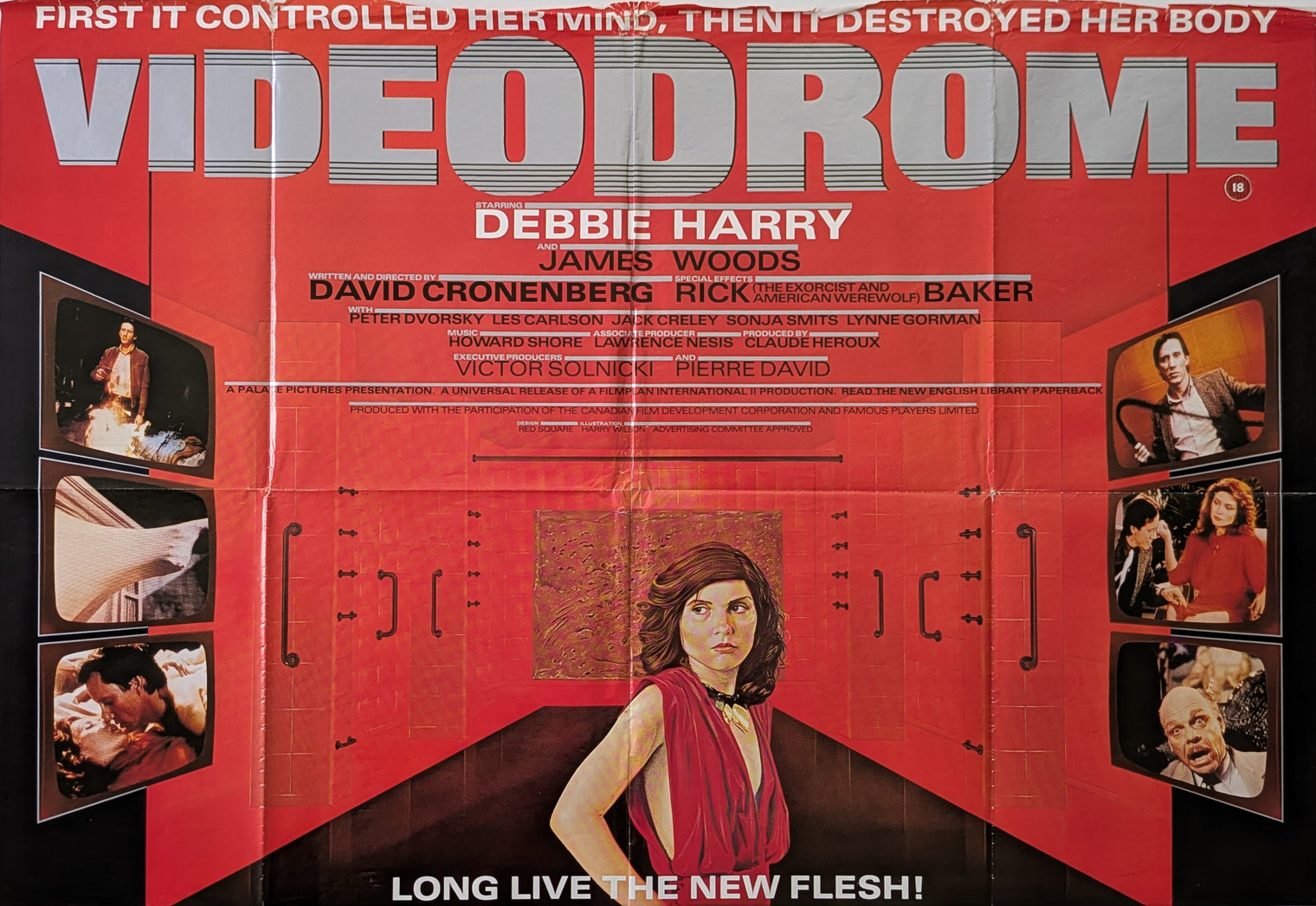 VIDEODROME (1983) – UK one sheet