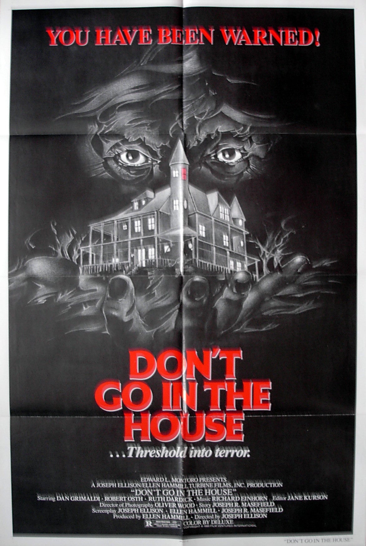 DON'T GO INTO THE HOUSE - US one-sheet poster