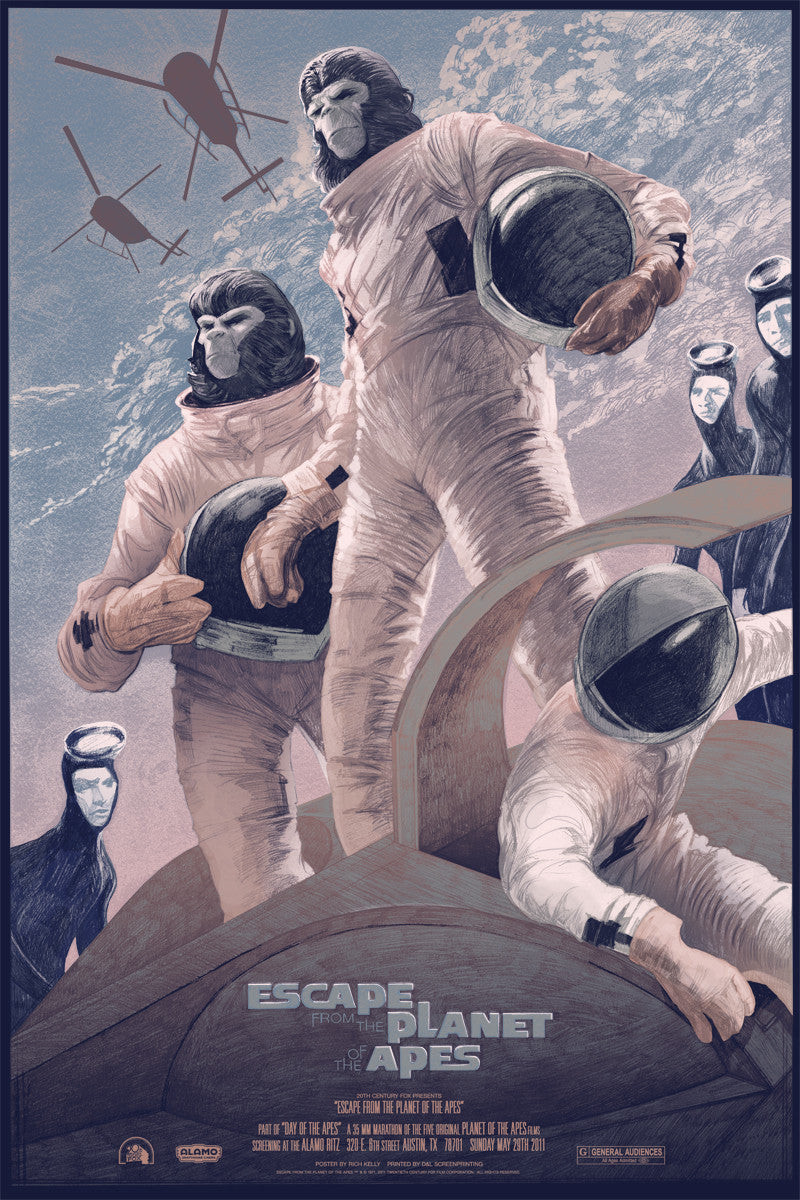 ESCAPE FROM THE PLANET OF THE APES (variant) by Rich Kelly
