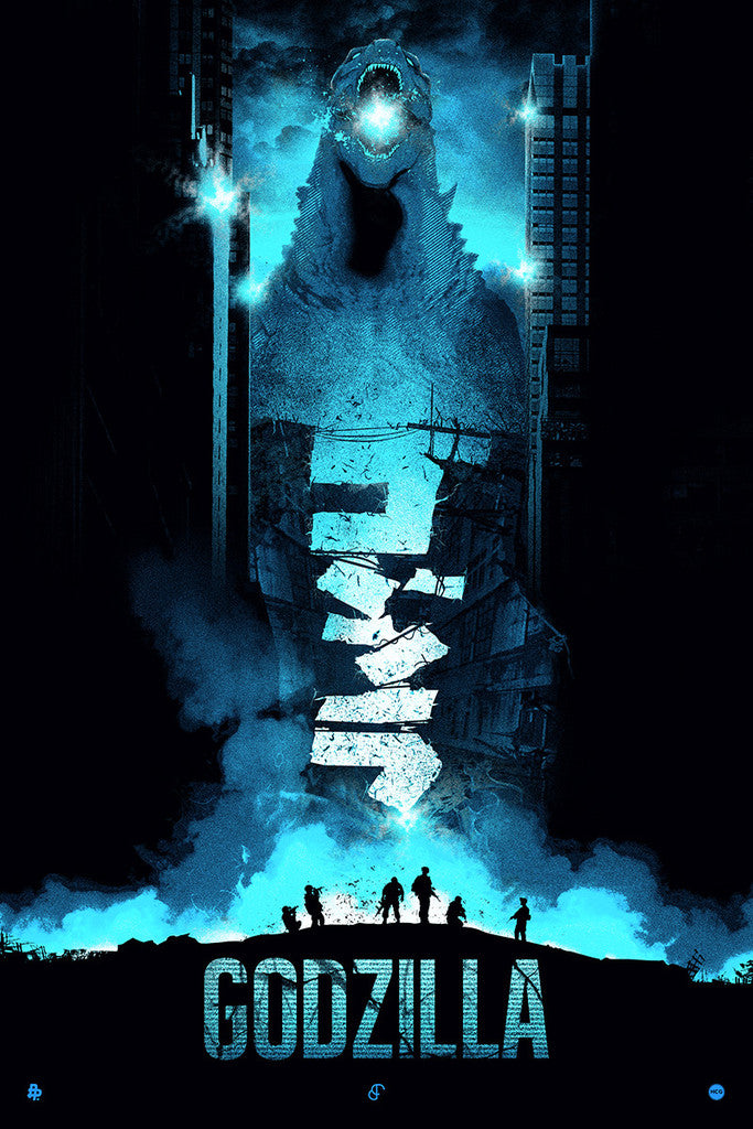 GODZILLA (blue) by Patrick Connan