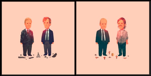 TRUE DETECTIVE (set) by Olly Moss