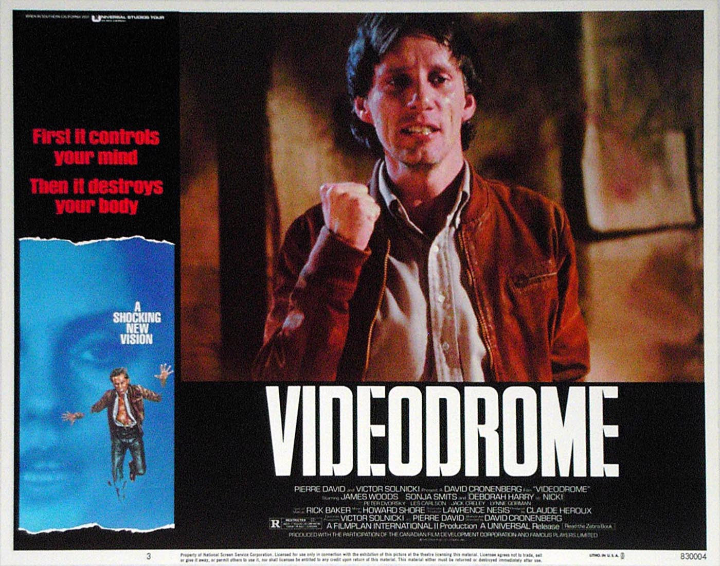 VIDEODROME - US lobby card v3