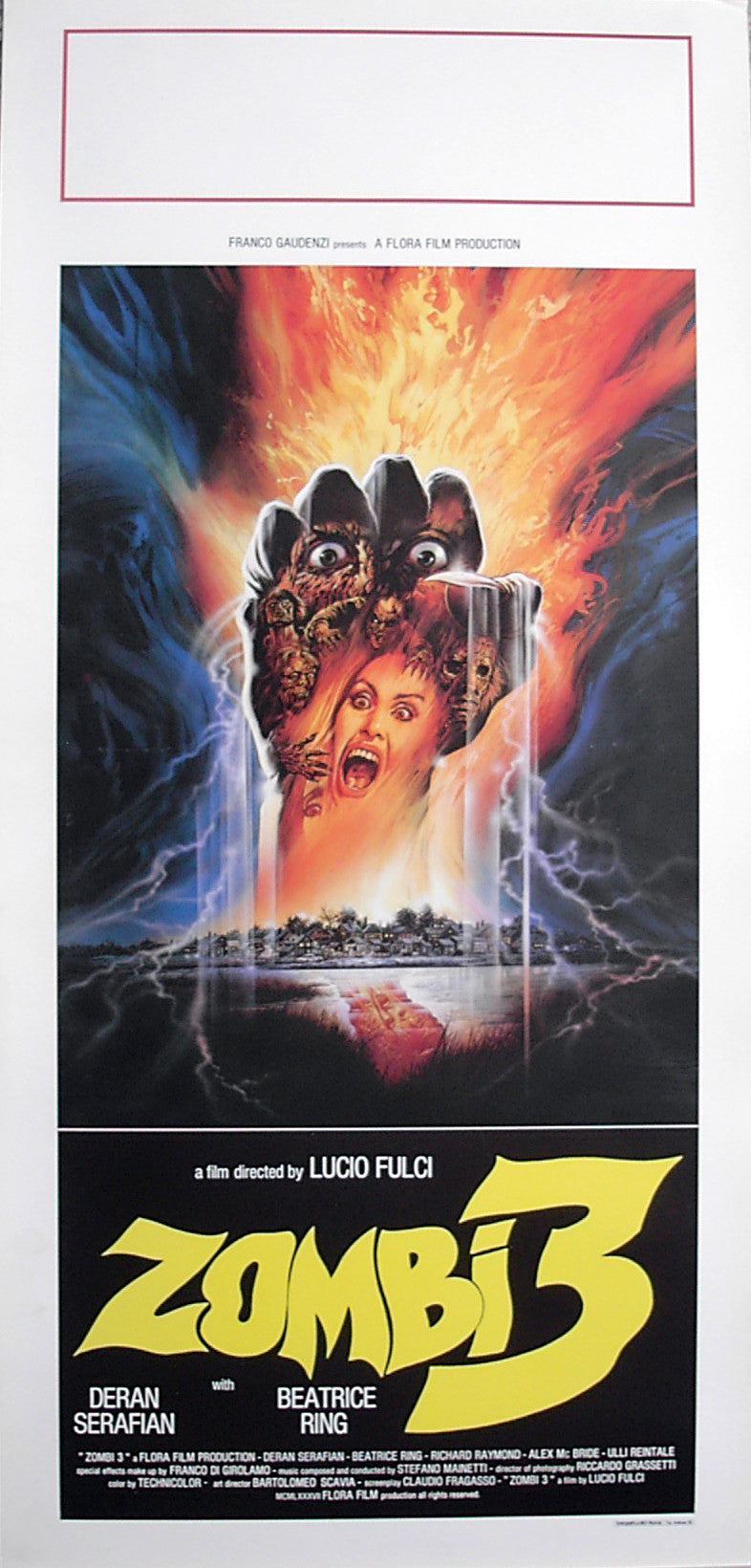 ZOMBI 3 - Italian locadina poster