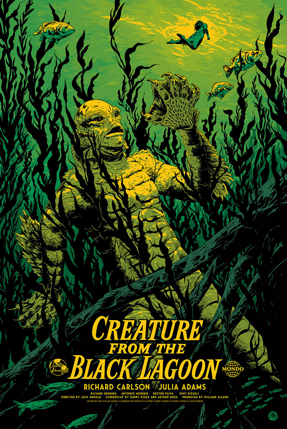 CREATURE FROM THE BLACK LAGOON (regular) by Johnny Dombrowski
