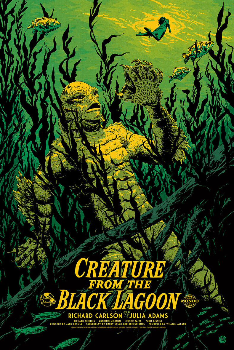 CREATURE FROM THE BLACK LAGOON (regular) by Johnny Dombrowski