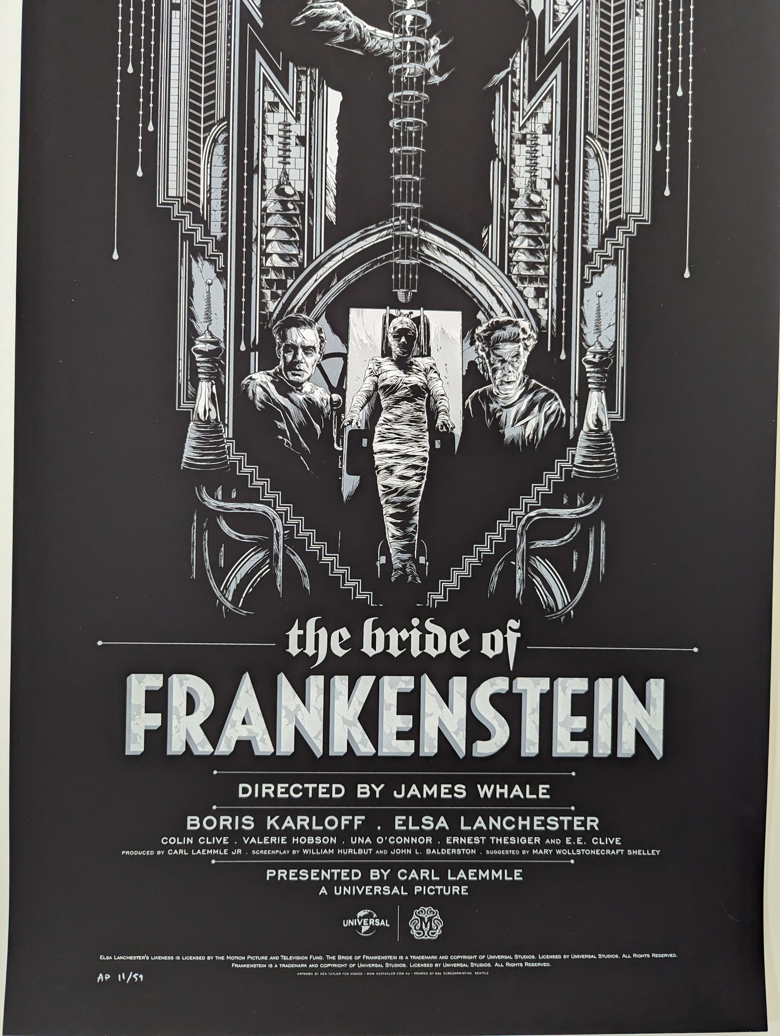 BRIDE OF FRANKENSTEIN, THE (regular) by Ken Taylor