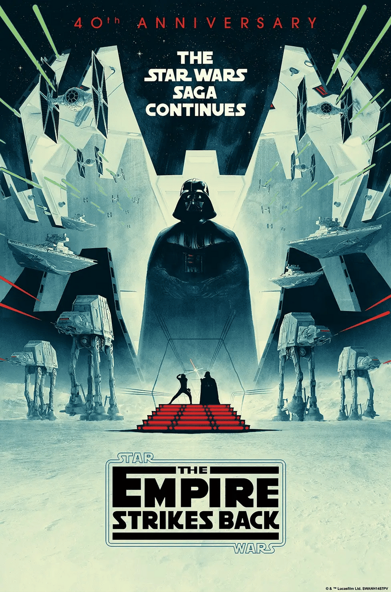 EMPIRE STRIKES BACK 4OTH ANNIVERSARY, THE (3D Lenticular) by Matt Ferguson