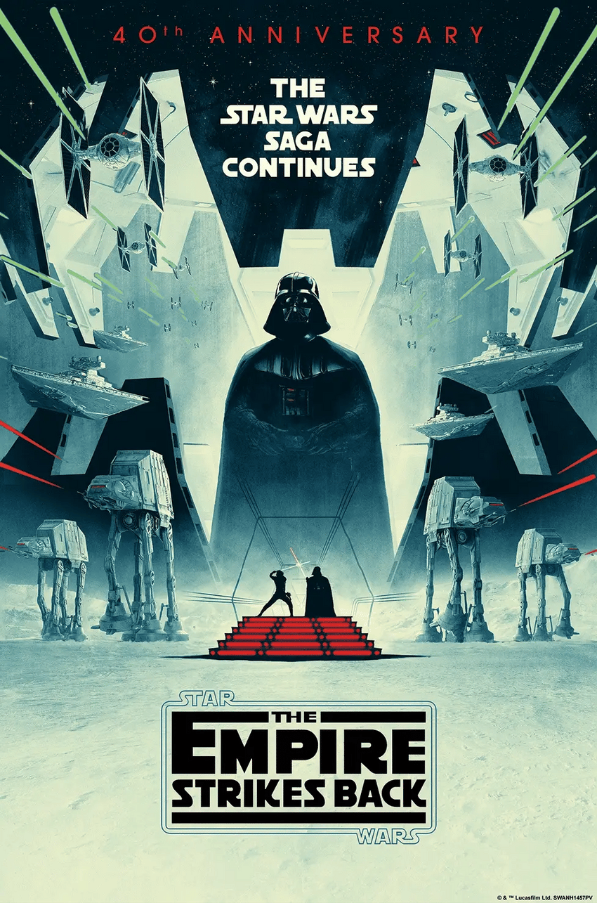 EMPIRE STRIKES BACK 40TH ANNIVERSARY, THE (3D Lenticular) by Matt Ferguson
