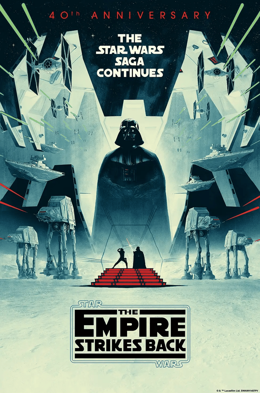 EMPIRE STRIKES BACK 40TH ANNIVERSARY, THE (3D Lenticular) by Matt Ferguson