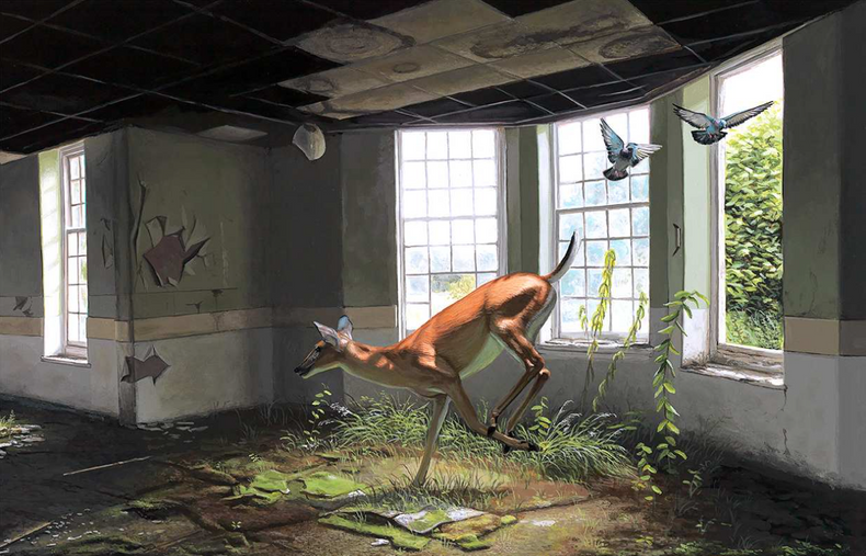AFTERNOON OF A FAUN by Josh Keyes